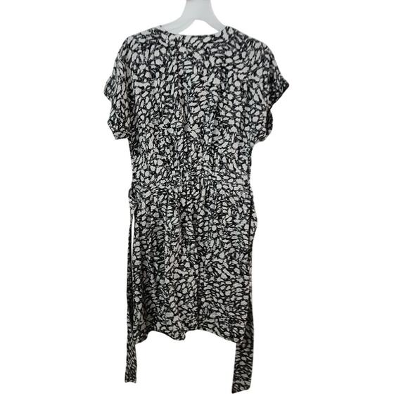 Simply Vera Vera Wang Crepe Shirt Dress Size large Black/White - Picture 2 of 4